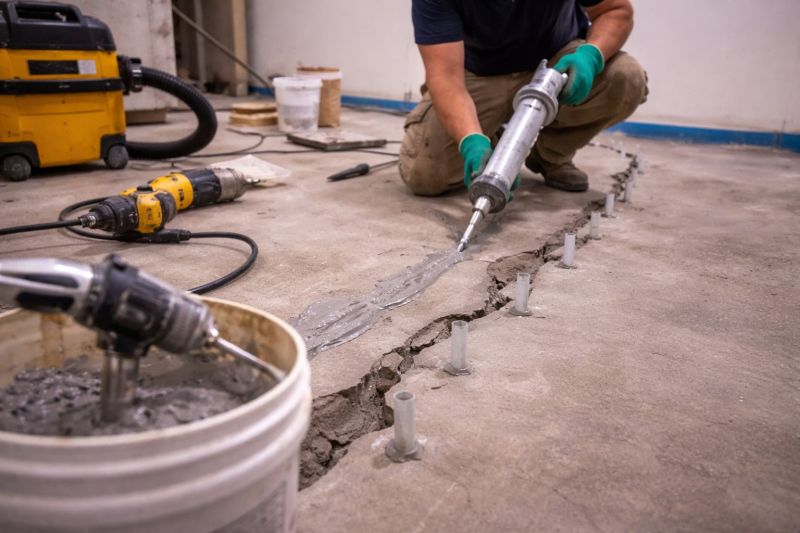 Cracked Basement Floor Repair in Crystal River, FL