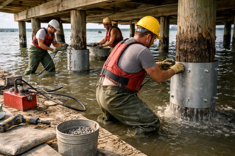 Piling Repair in Crystal River, FL
