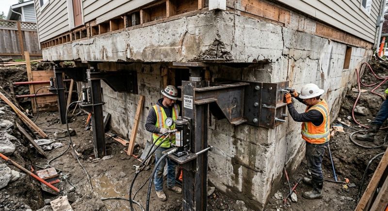 Sinking Foundation Lifting in Crystal River, FL